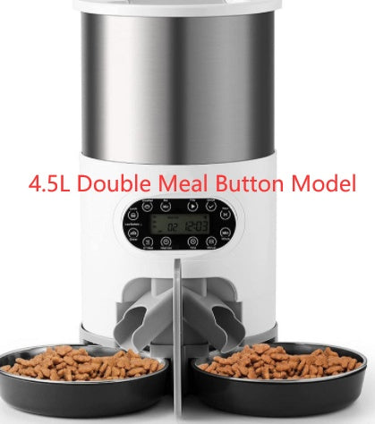 Automatic pet feeder - Feed two pets at once 