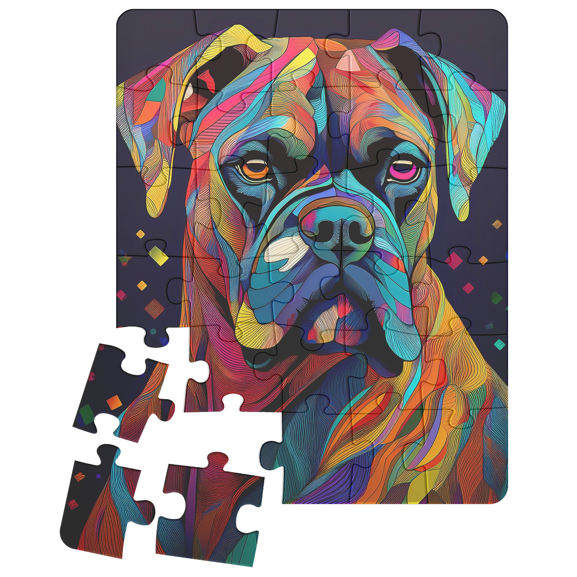 boxer owner gifts, boxer creative, boxer puzzle