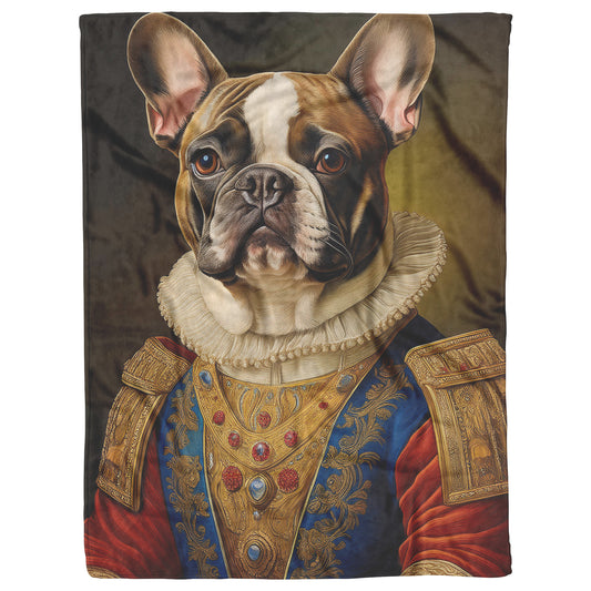 French Bulldog Fleece Blanket 