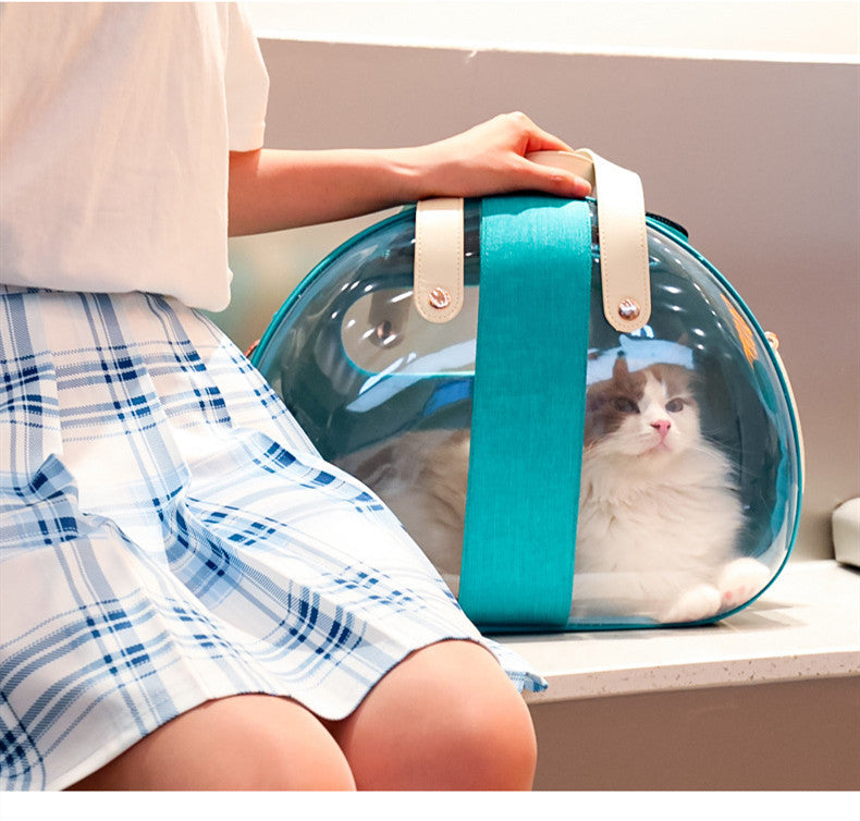 Transparent Pet Backpack - Dog & Cat Carrier 