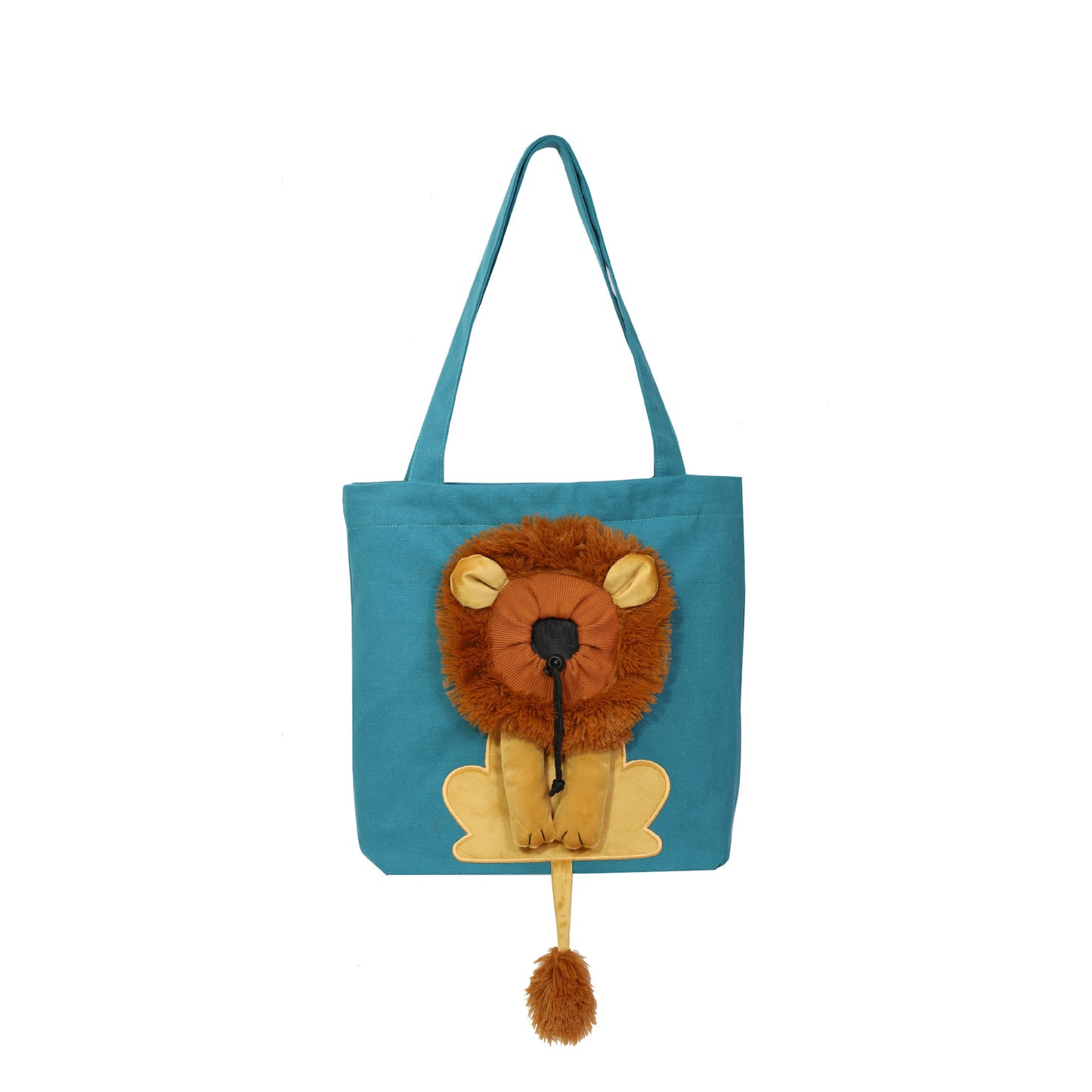 Soft Pet Carriers Lion Design Portable Breathable Bag Cat Dog Carrier Bags Outgoing Travel Pets Handbag With Safety Zippers 