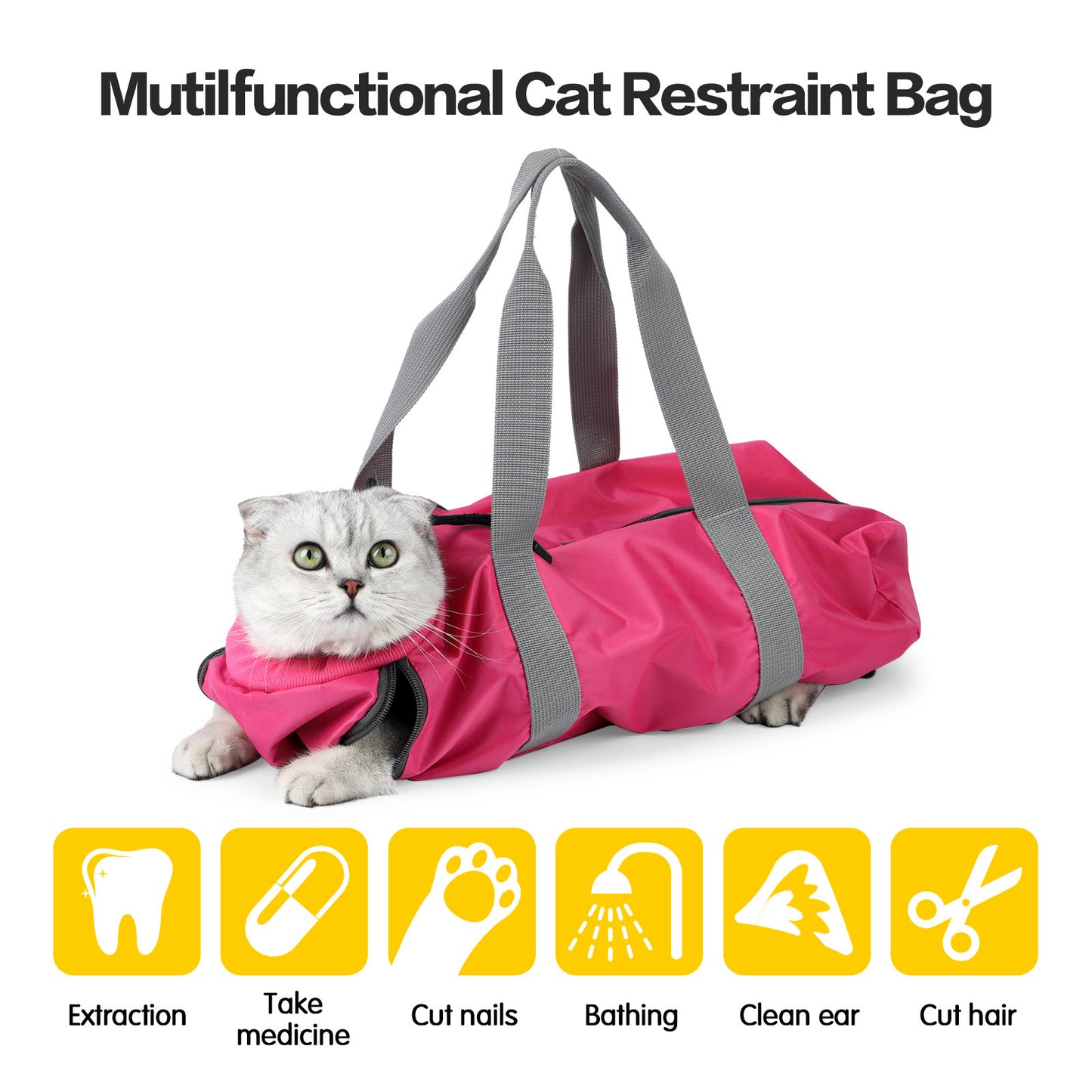 Cat Travel Bag Double Lined Anti Scratch And Bite Pet Bags 