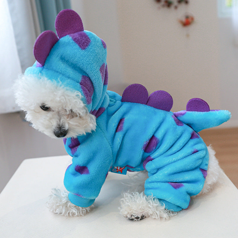 Fleece-lined Warm Pet Costume 