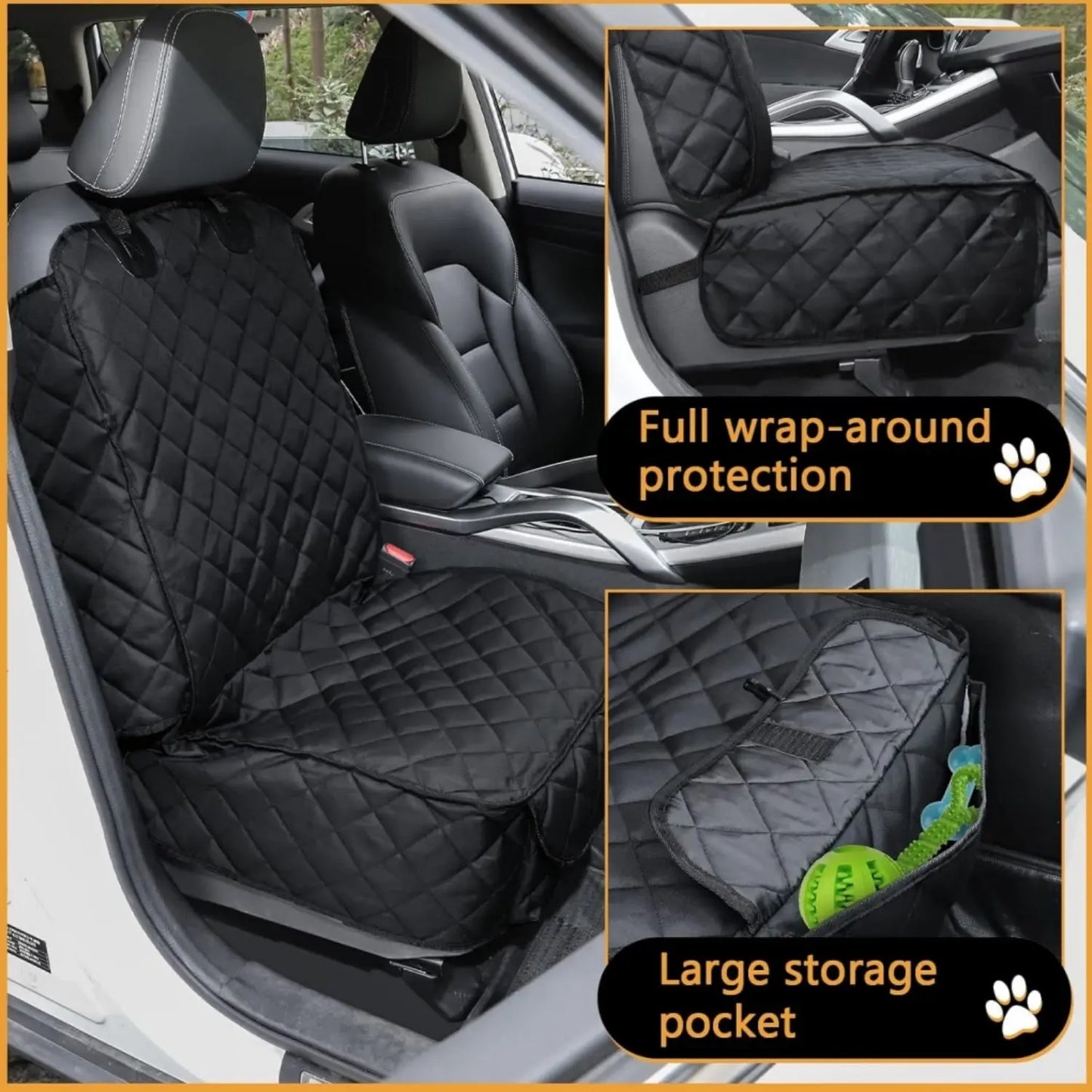 Dog Car Seat Cover, Waterproof Pet Front Seat Cover Vehicle Seat Protection 