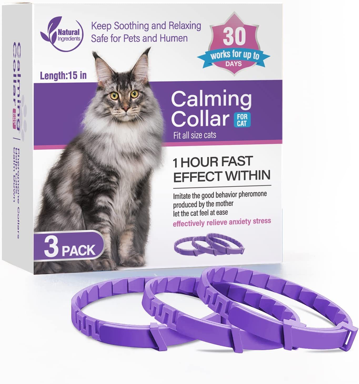 Pet Soothing Calming Collar Cat 