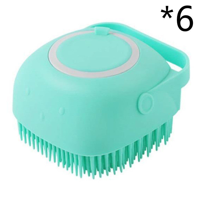 Silicone Dog Bath Massage Glove Brush 