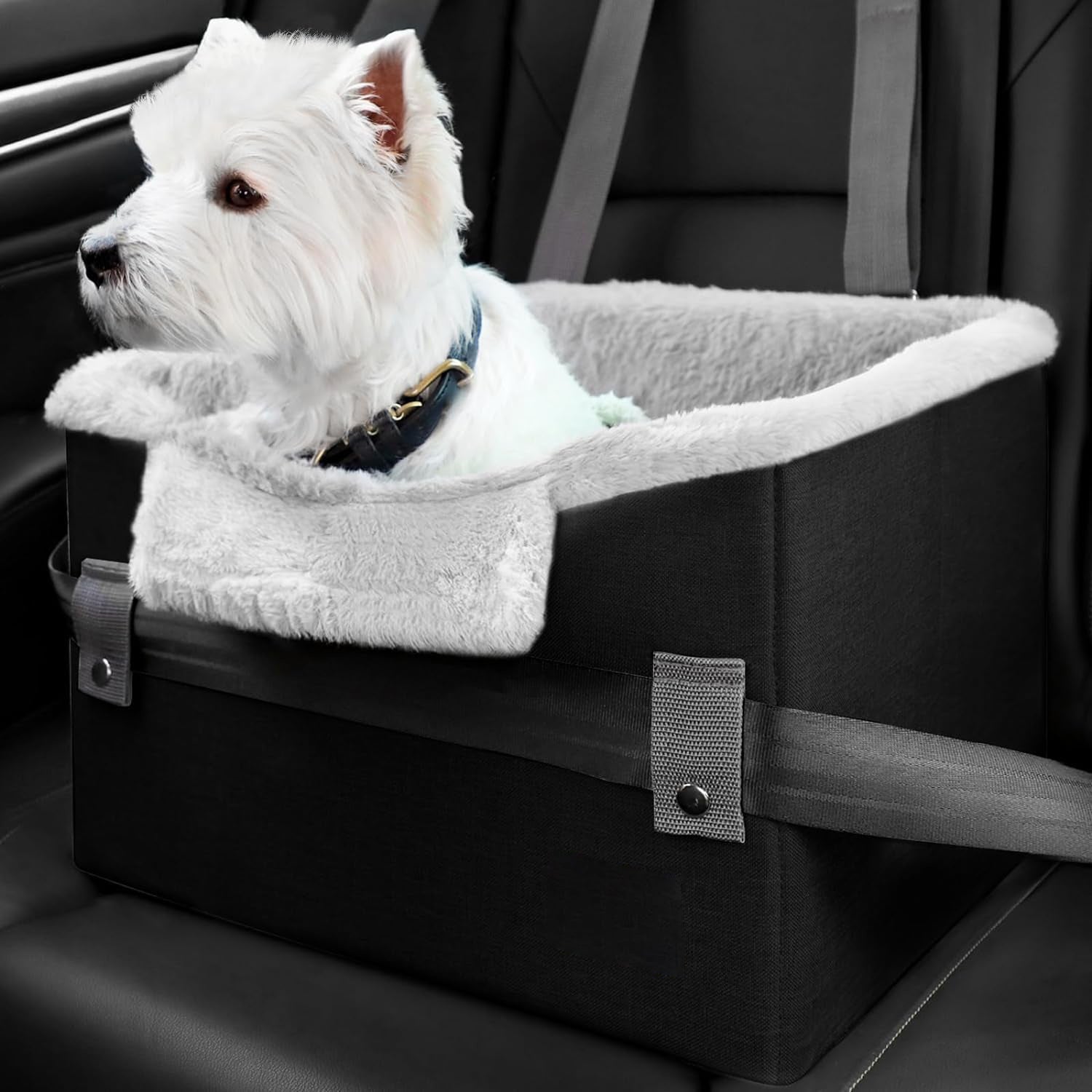 Portable Small Dog Car Seat Dog Booster Seat For Car With Clip-On Safety Leash Perfect For Small Pets Pet Products 