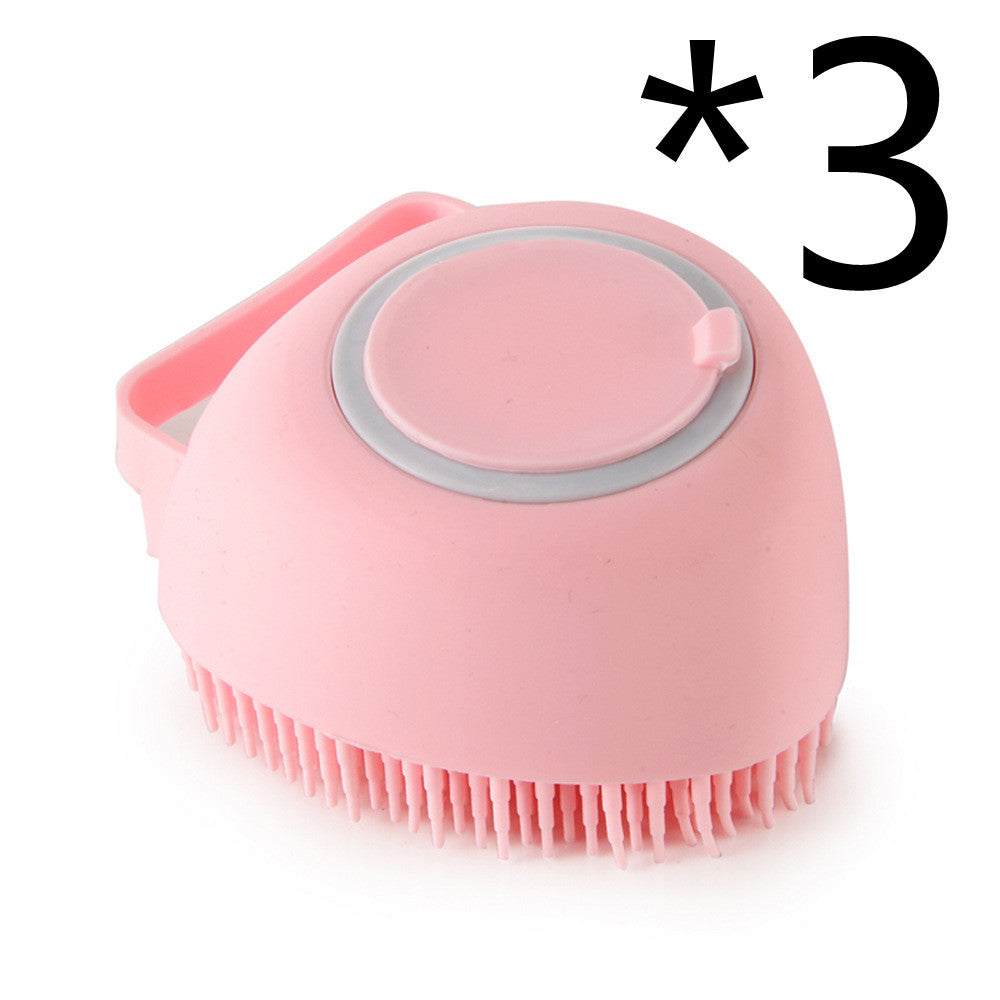 Silicone Dog Bath Massage Glove Brush 