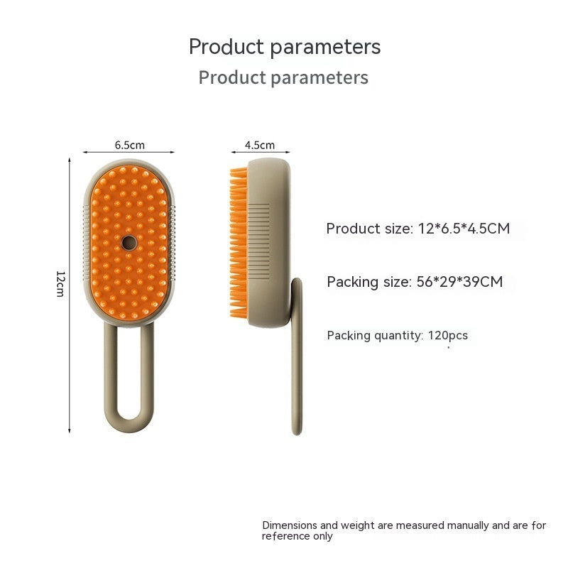 Pet Steam Brush - 3 In 1 Electric Spray Pet Grooming Comb 