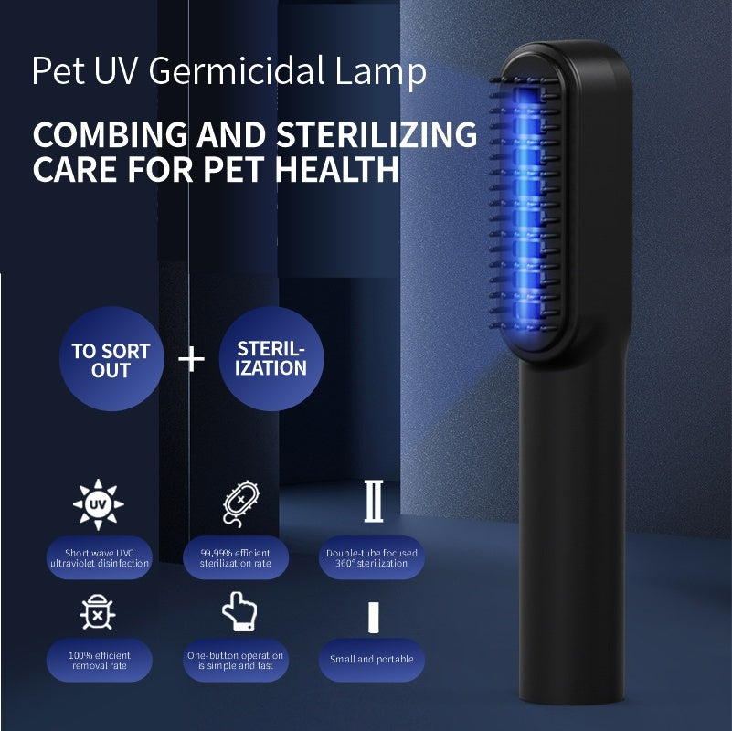 Pet Comb Comb Cat Dog Deodorant Kill Bacteria Comb UV Cat Moss Detection Light Pet Supplies 