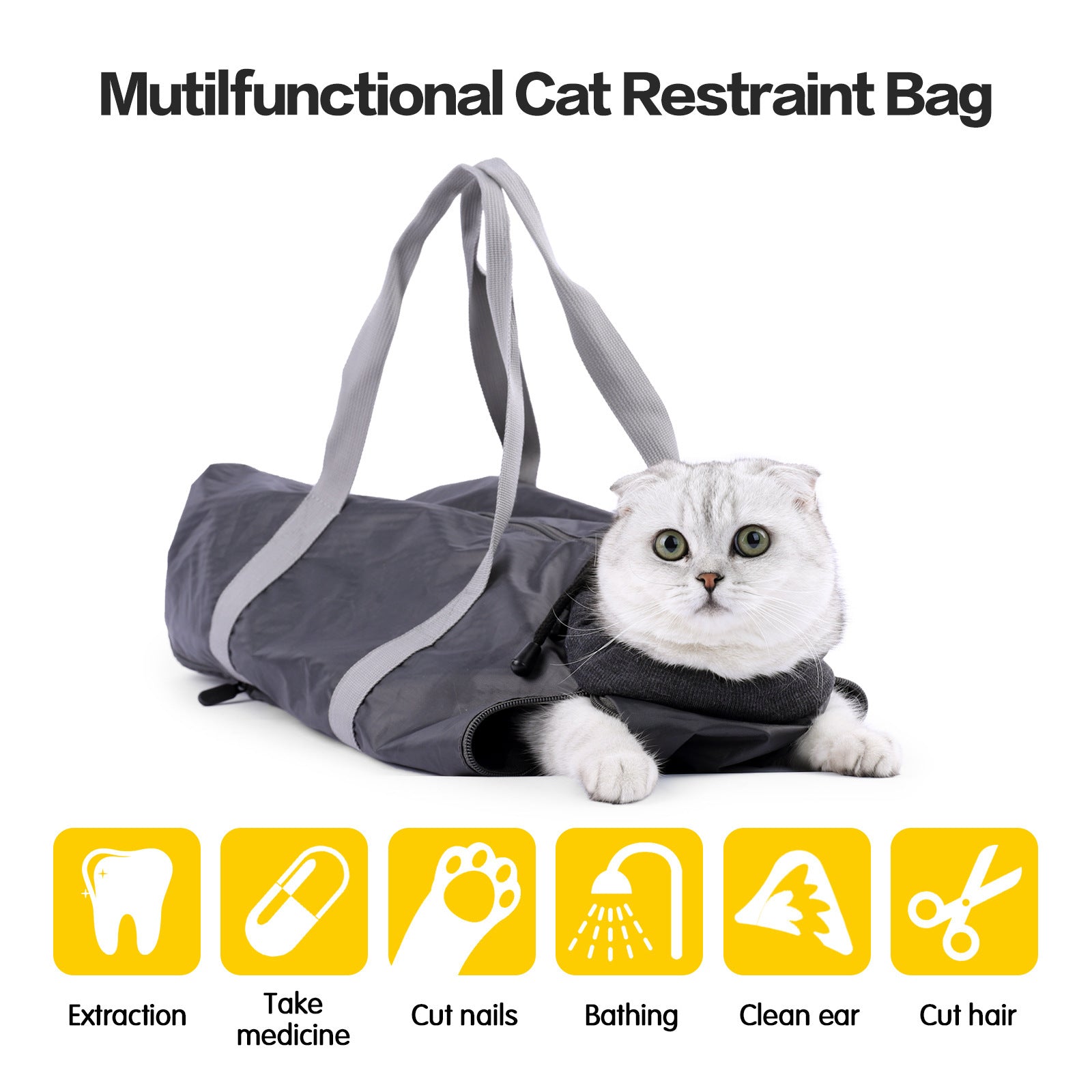 Cat Travel Bag Double Lined Anti Scratch And Bite Pet Bags 