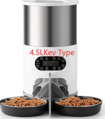 Automatic pet feeder - Feed two pets at once 